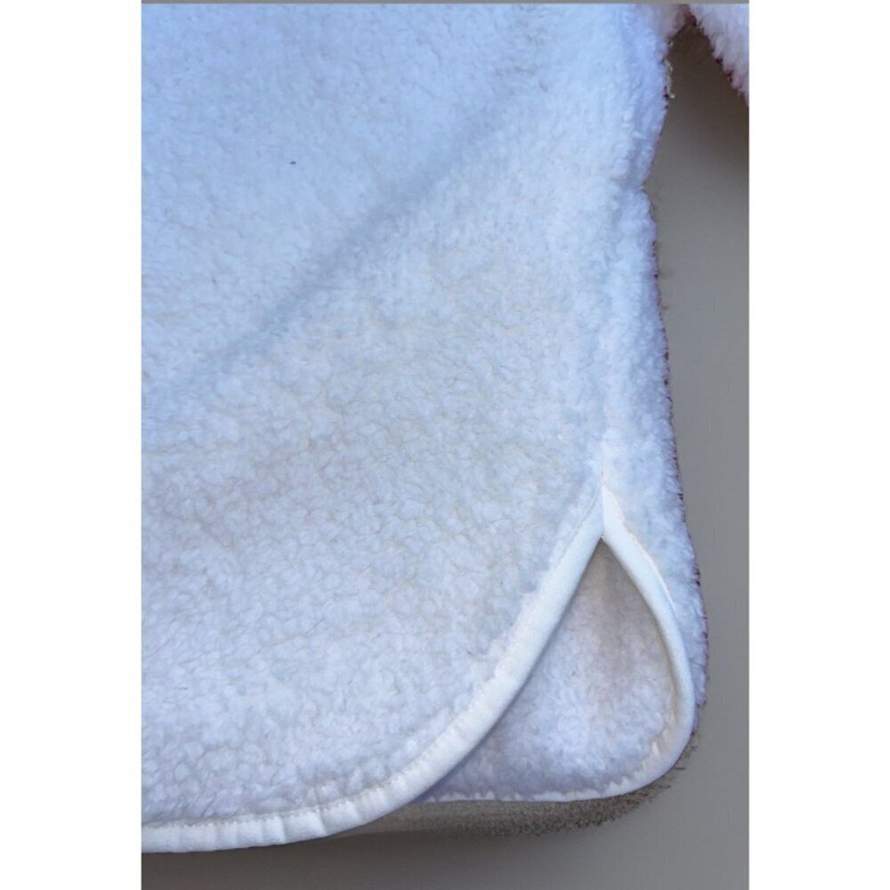 Wondershop Womens Soft Cozy Fleece Sherpa Pullover Jacket 1/4 Zip White Size Med - Picture 8 of 8